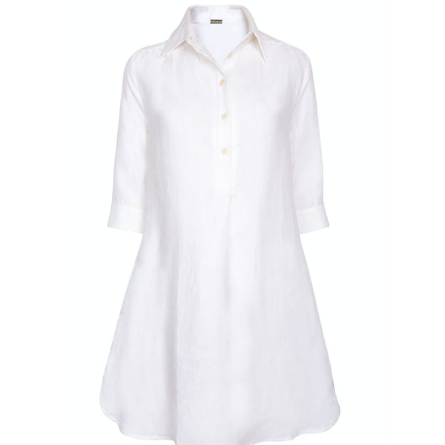 Women ORAMAI LONDON Dresses | Organic Linen Shirt Dress