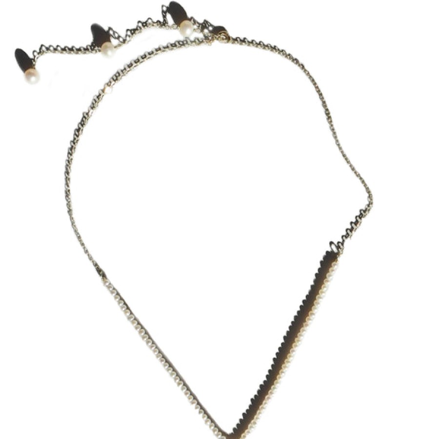 Women SASKIA DIEZ Jewelery | Pointy Pearl Necklace