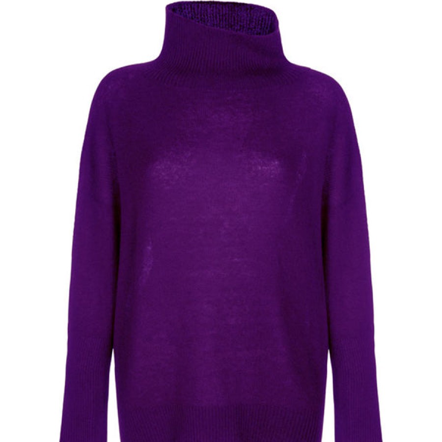 Women Antonia Zander Knitwear & Cashmere | Cashmere Turtleneck Sweater