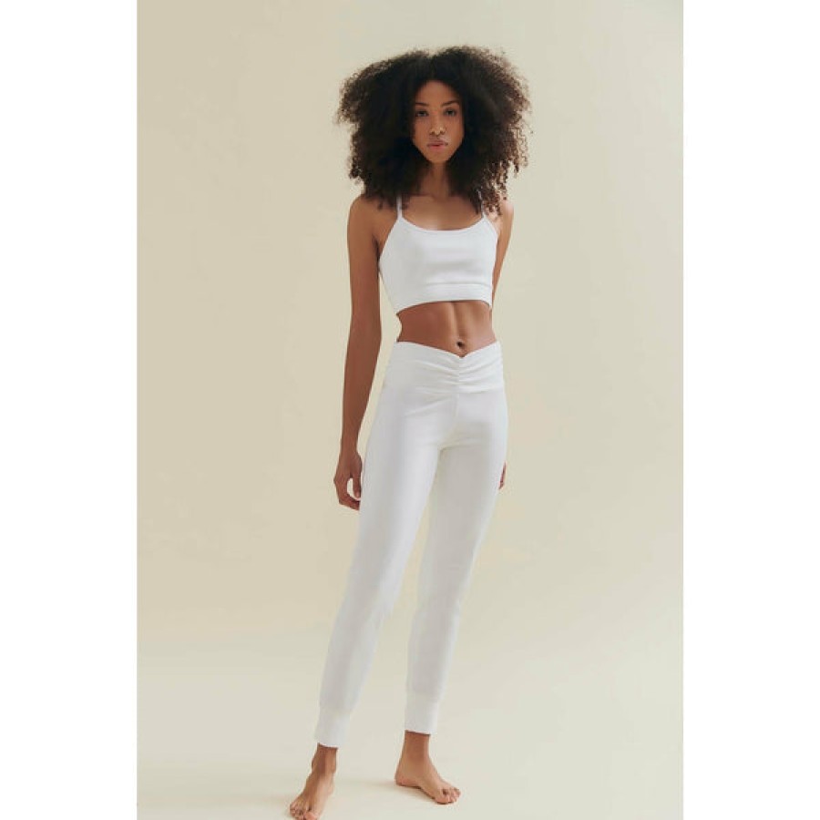 Women Wellicious Gymwear | Opaque Yoga Pants In White