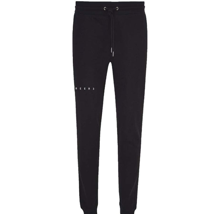 Men REER3 | Organic Cotton Sweatpants In Black For Men