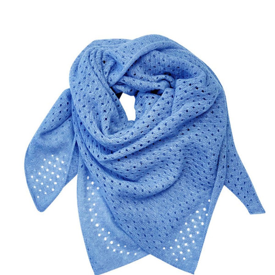 Women PETIT CALIN HAMBURG Accessories | Cashmere Cloth In Azur Blue