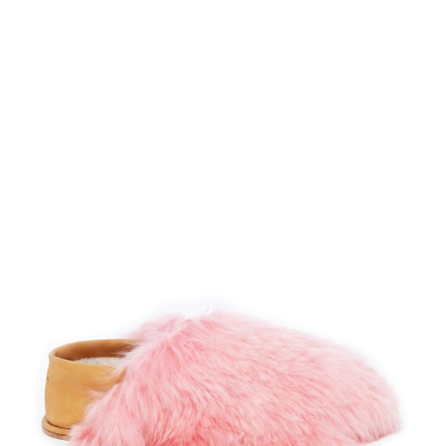 Men Baboosha Paris | Ethically And Cruelty Free Alpaca Slippers In Pink