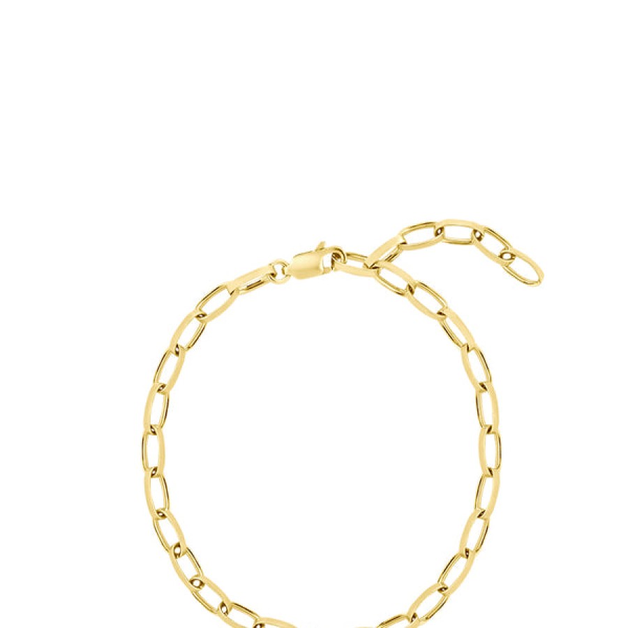 Women LLR Studios Jewelery | 18K Gold Plated Bicycle Chain Bracelet