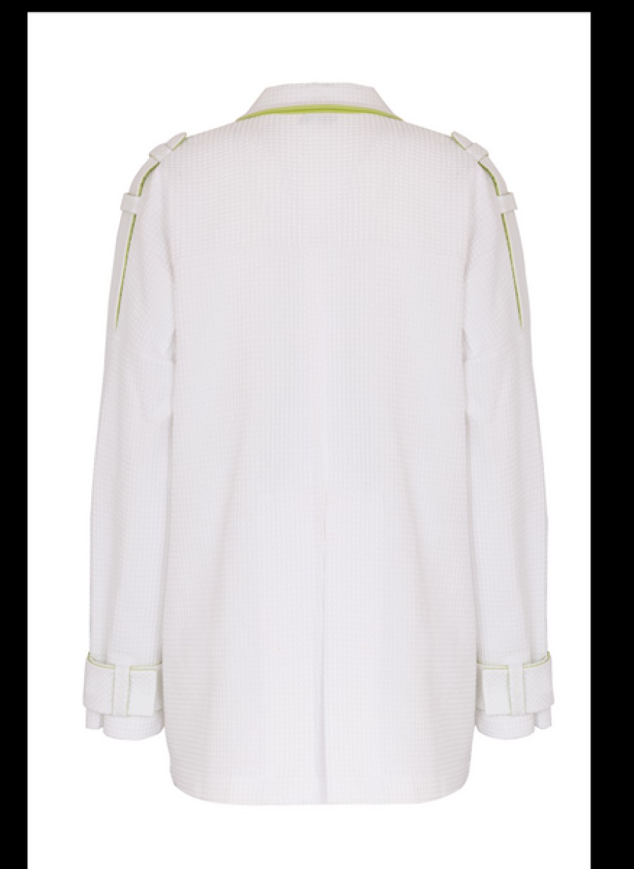 Women Helene Galwas Coats & Jackets | White Oversized Jacket