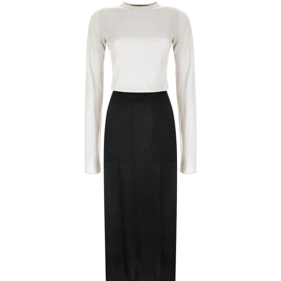 Women Antonia Zander Dresses | Cashmere Two Piece Midi Dress