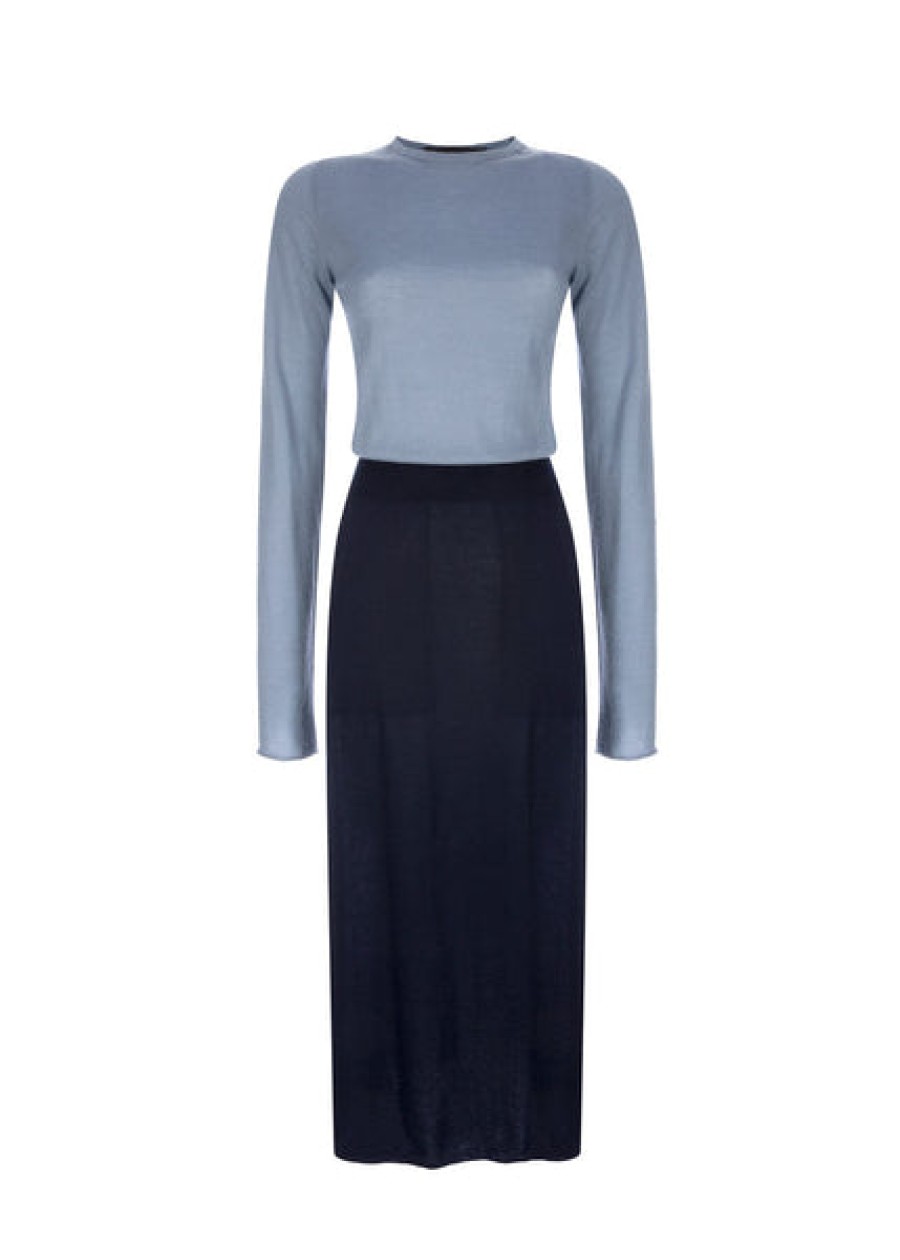 Women Antonia Zander Dresses | Cashmere Two Piece Midi Dress