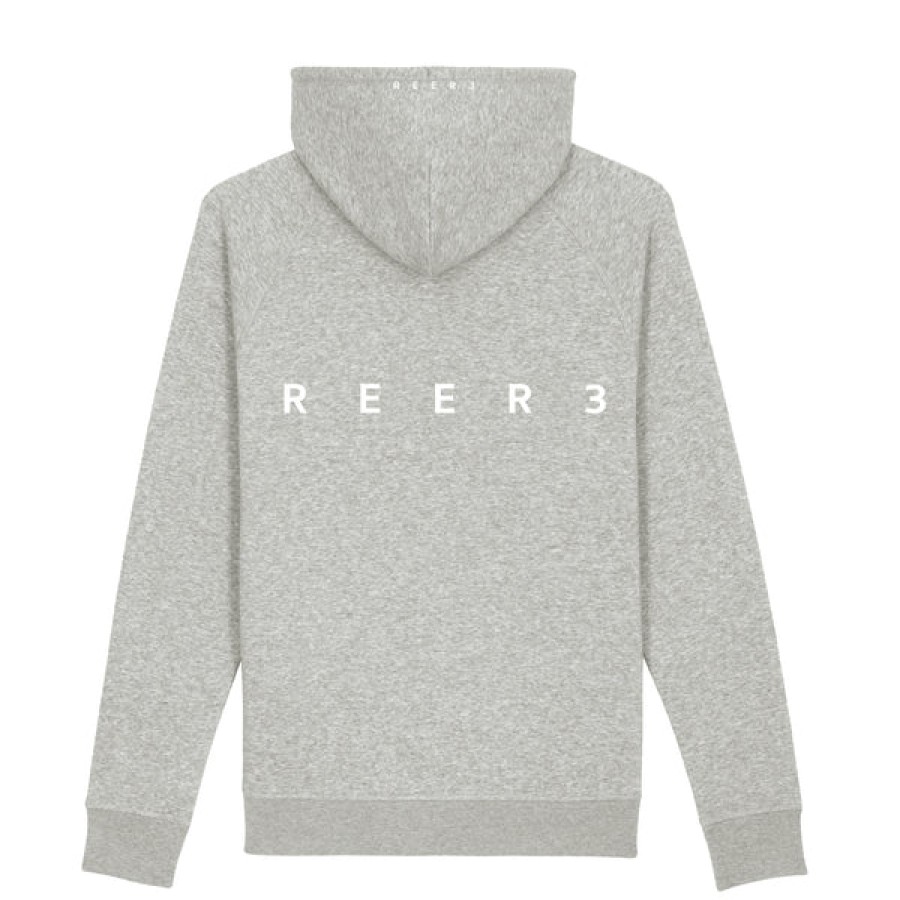 Men REER3 | Unisex Organic Cotton Hoodie In Grey