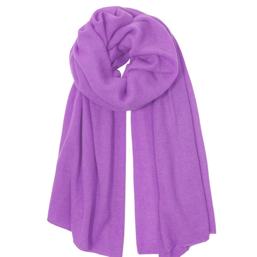 Women PETIT CALIN HAMBURG Accessories | Cashmere Scarf In Lilac