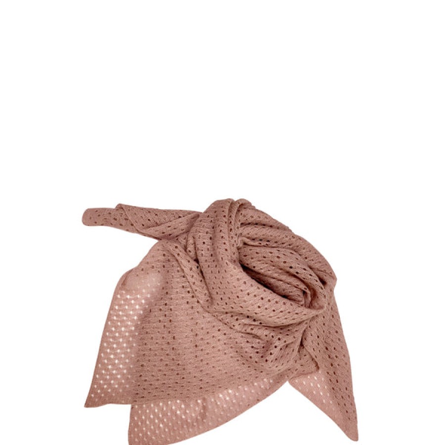 Women PETIT CALIN HAMBURG Accessories | Cashmere Cloth With Fine Hole Pattern In Taupe