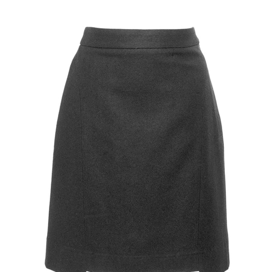 Women HELLO'BEN Skirts | Organic Pure Wool Mini Skirt In Black 01/3