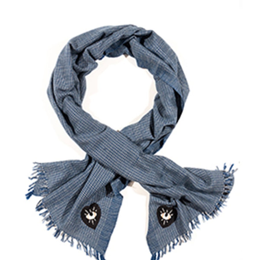 Women 8 EDEN AVENUE Accessories | Embroidered Cashmere Scarf