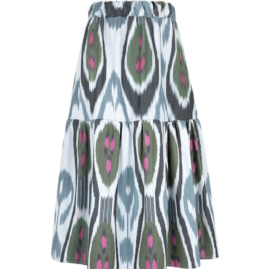 Women Belle Ikat Skirts | Midi-Skirt