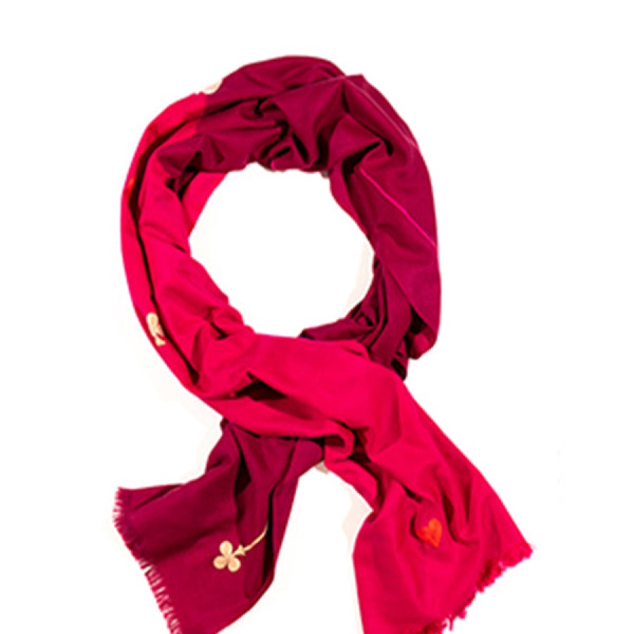 Women 8 EDEN AVENUE Accessories | Hand Embroidered Cashmere Scarf