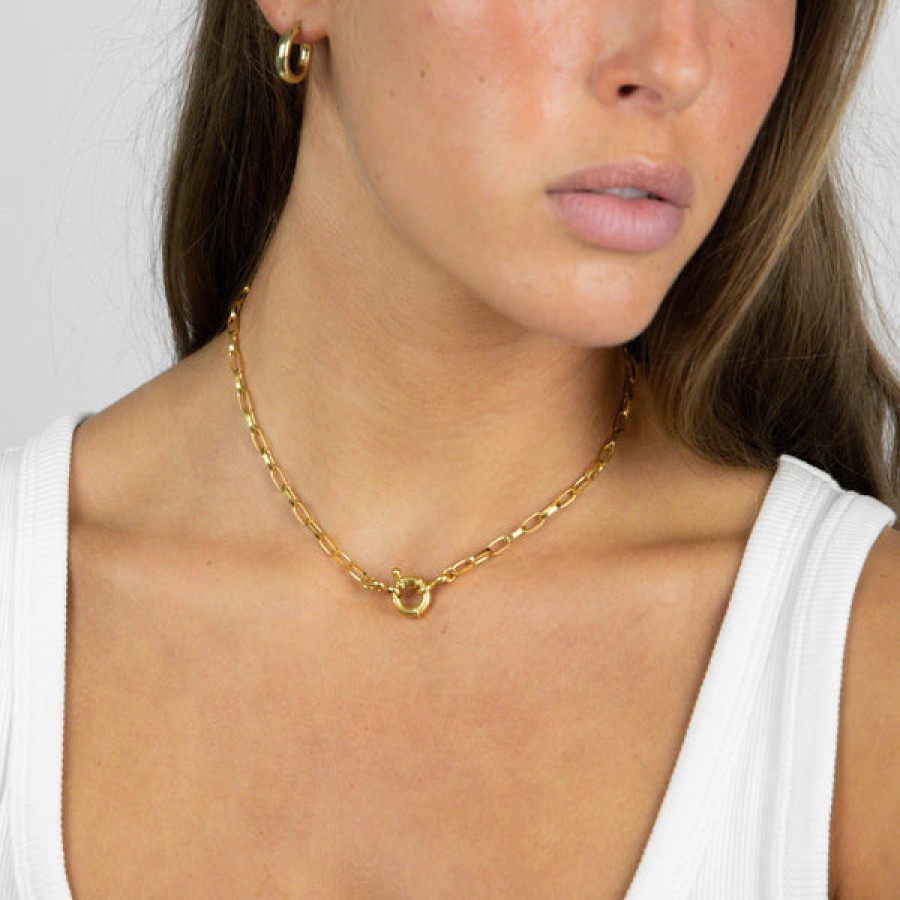 Women LLR Studios Jewelery | 18K Gold Plated Chunky Link Chain