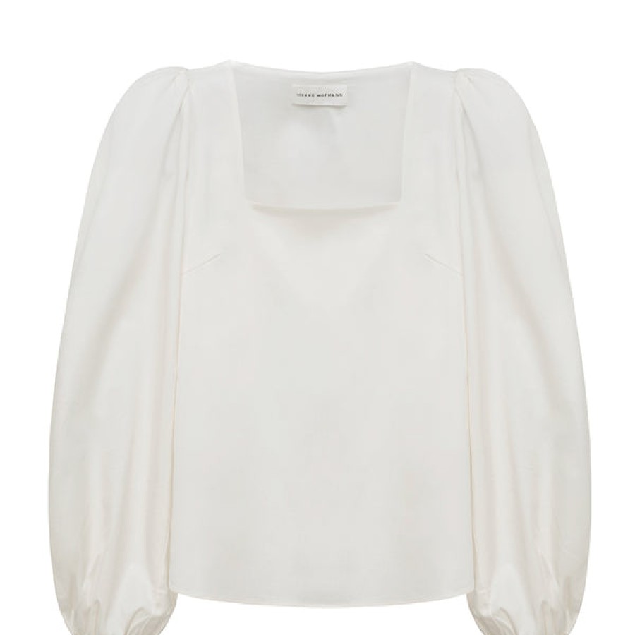 Women Mykke Hofmann Tops & Shirts | White Blouse