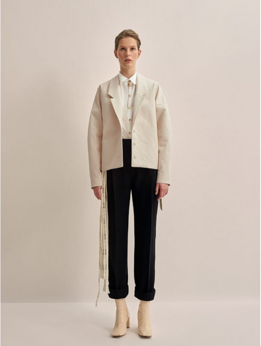 Women MALAIKARAISS Coats & Jackets | Cotton Blazer