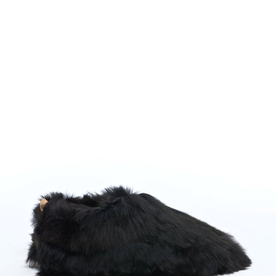 Men Baboosha Paris | Ethically And Cruelty Free Alpaca Slippers In Black