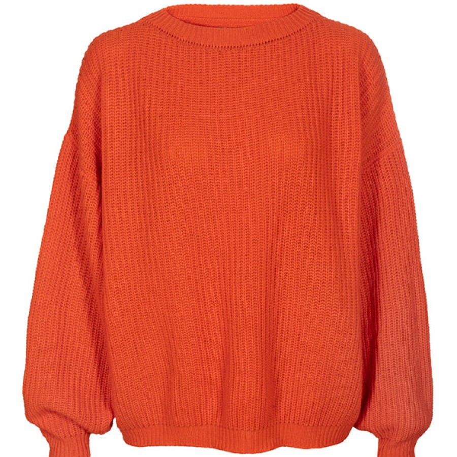 Women PETIT CALIN HAMBURG Knitwear & Cashmere | Loose Cashmere Sweater In Orange