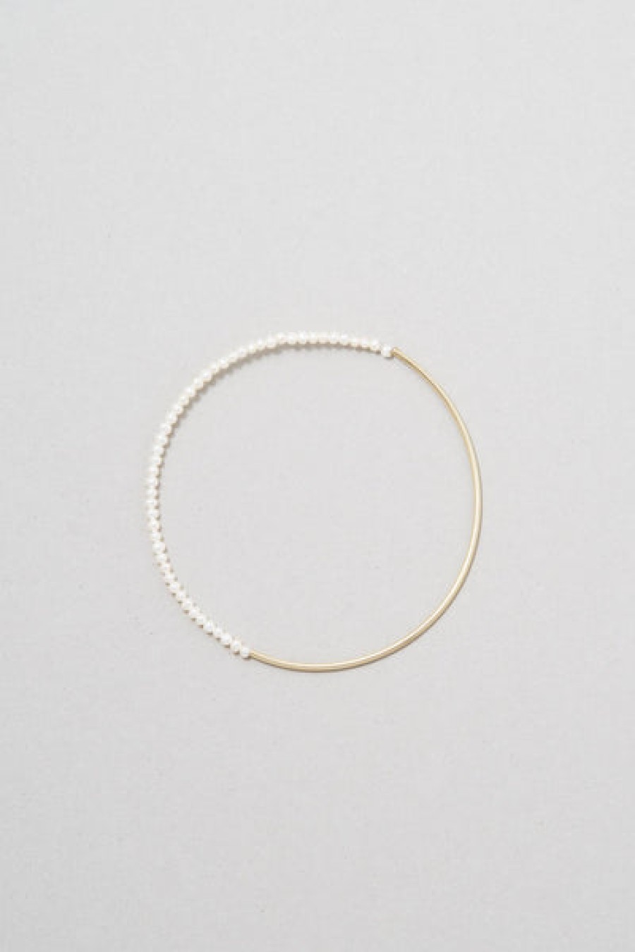 Women SASKIA DIEZ Jewelery | Golden Pearl Bangle