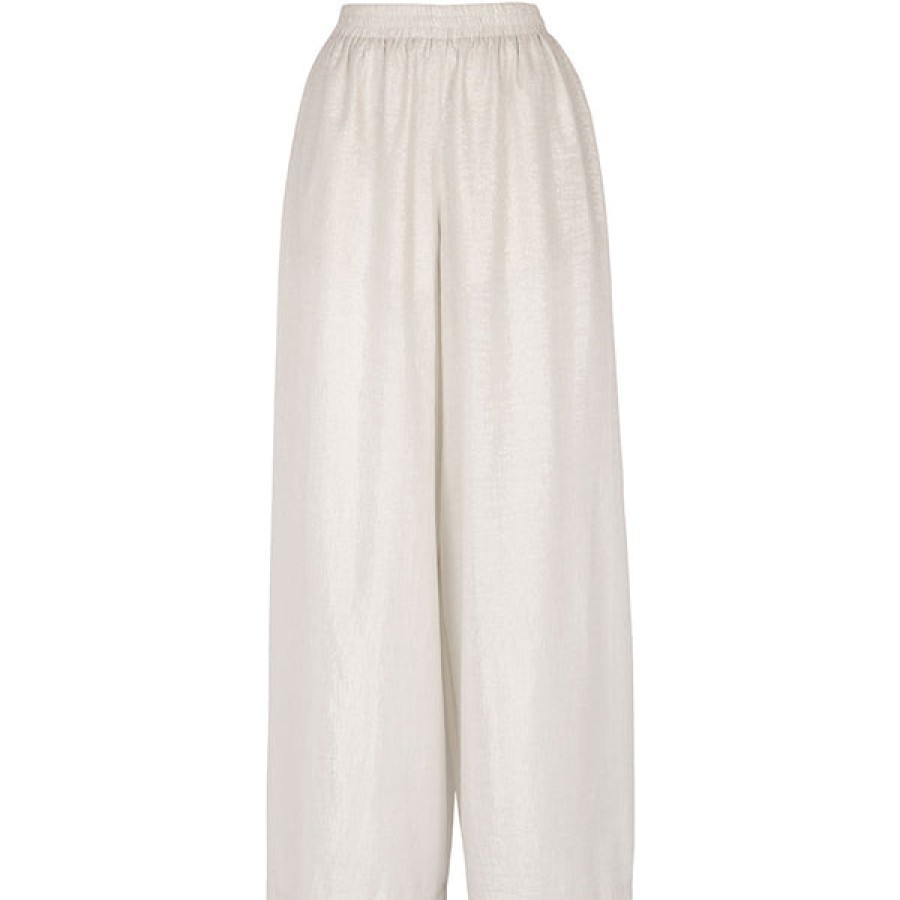 Women Helene Galwas Jeans & Trousers | Natural Wide Cut Pants