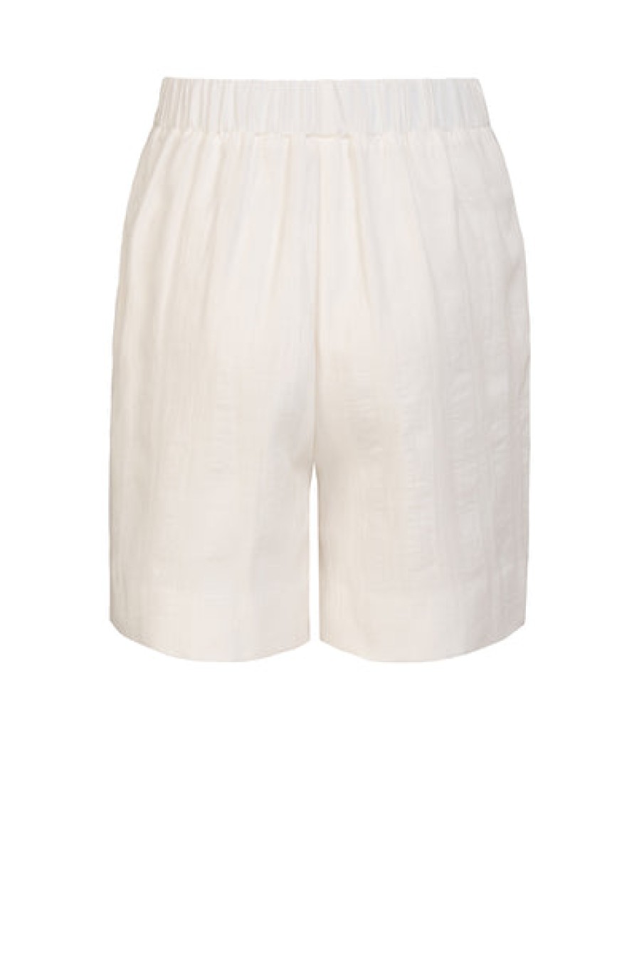 Women HELLOu2019BEN Jeans & Trousers | Waisted Tencel Shorts In White