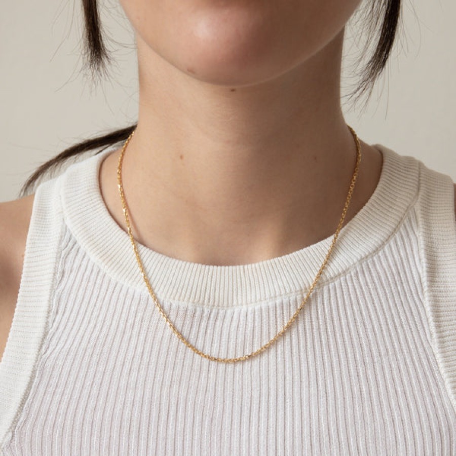 Women LLR Studios Jewelery | 14K Gold Cable Chain