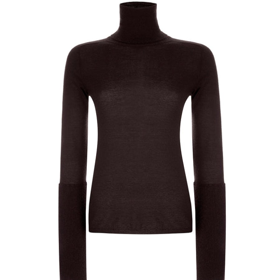 Women Antonia Zander Knitwear & Cashmere | Cashmere Turleneck Sweater