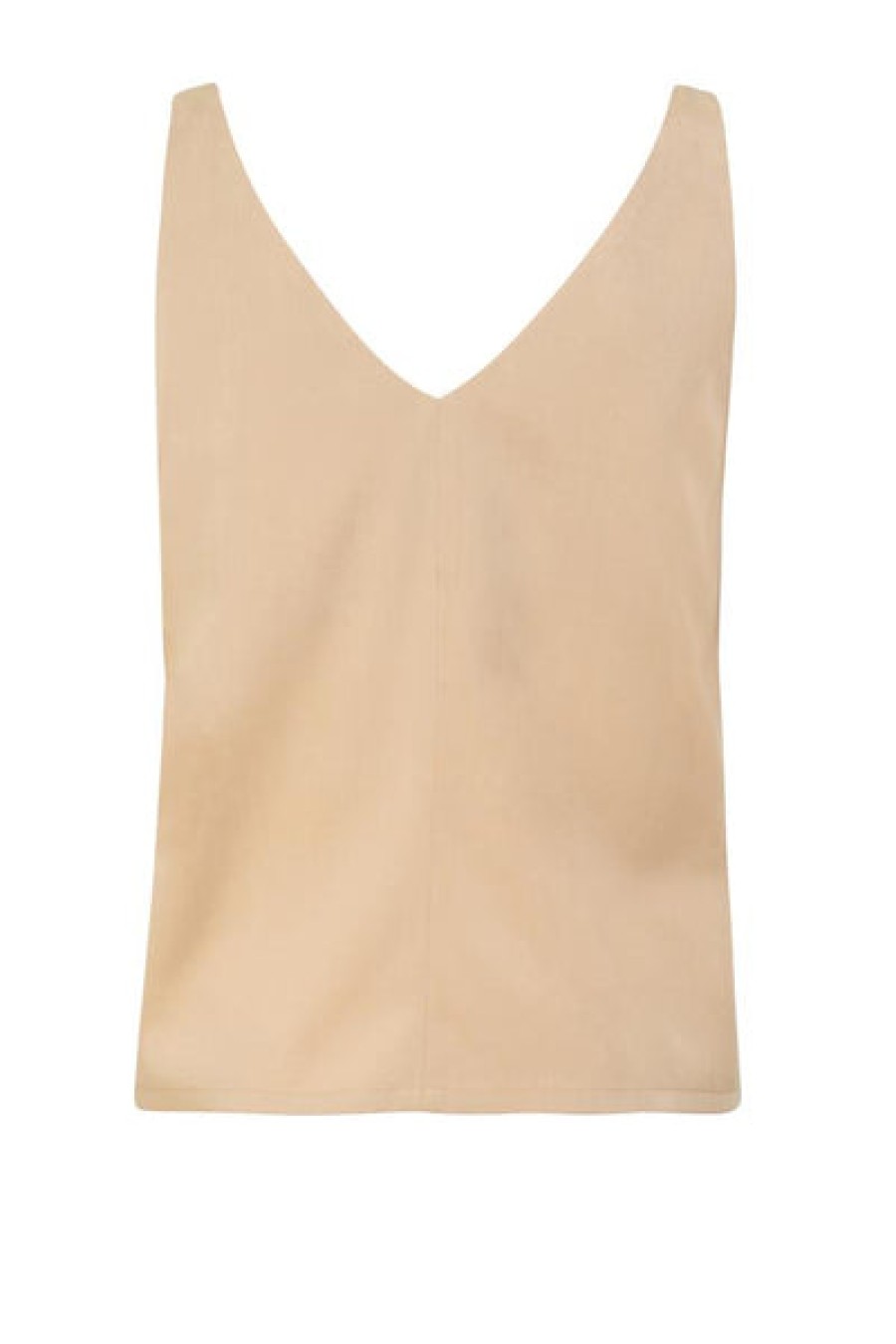 Women HELLO'BEN Tops & Shirts | V-Top In Sand Made Of Tencel