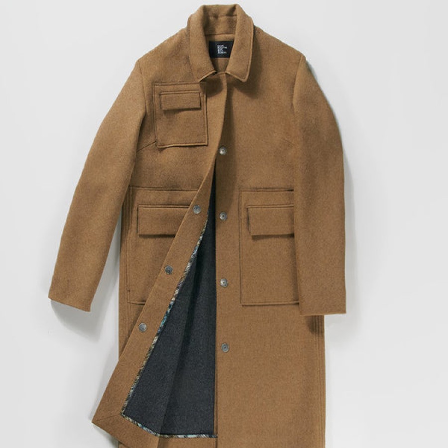 Women CRUBA Coats & Jackets | Merino Cashmere Wool Blend Coat